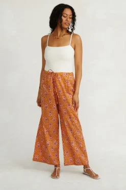 Chan Luu Bottoms^Alice Block Print Drawstring Pant Yellow Mix