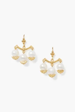 Chan Luu Earrings^Anahi Chandelier Earrings White Pearl