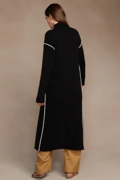 Chan Luu Knitwear^Annie Cashmere Tunic Sweater Black