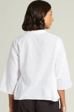 Chan Luu Tops^Anokhi Keyhole Blouse White