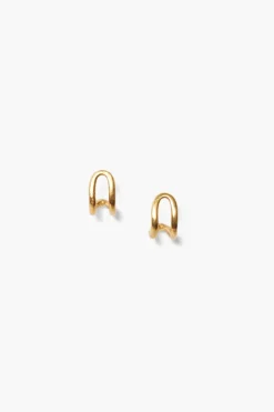 Chan Luu Earrings^Arc Huggies Yellow Gold