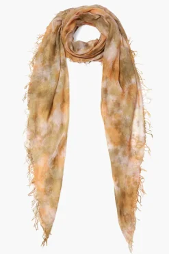 Chan Luu Scarves^Avocado Watercolor Cashmere And Silk Scarf