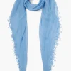 Chan Luu Scarves^Baby Blue Cashmere And Silk Scarf