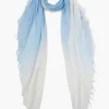 Chan Luu Scarves^Baby Blue Dip-Dyed Cashmere And Silk Scarf