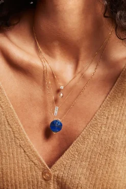 Chan Luu Necklaces^Bar Diamond Necklace Gold Mix