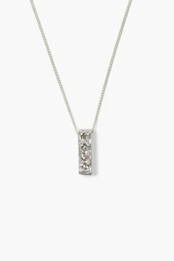 Chan Luu Necklaces^Bar Diamond Necklace Silver
