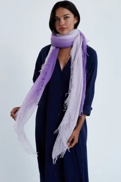 Chan Luu Scarves^Bellflower Dip-Dyed Cashmere And Silk Scarf