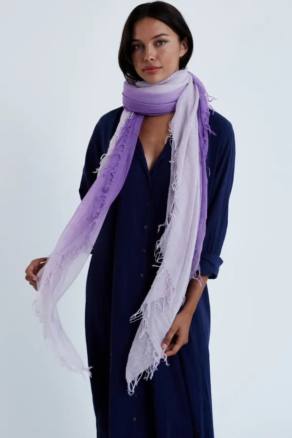 Chan Luu Scarves^Bellflower Dip-Dyed Cashmere And Silk Scarf