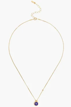 Chan Luu Necklaces^Blue Evil Eye Necklace With Champagne Diamond