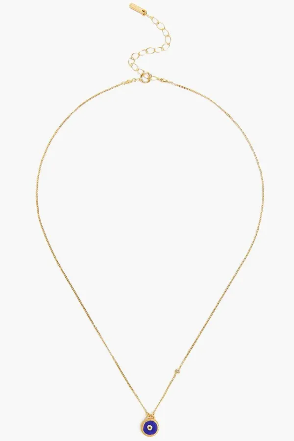 Chan Luu Necklaces^Blue Evil Eye Necklace With Champagne Diamond