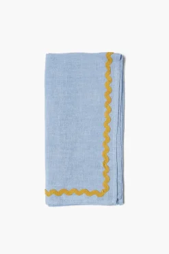 Chan Luu Napkins^Blue Heron Wavy Napkin Set