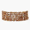 Chan Luu Bracelets^Bronze Pearl And Crystal Naked Wrap Bracelet