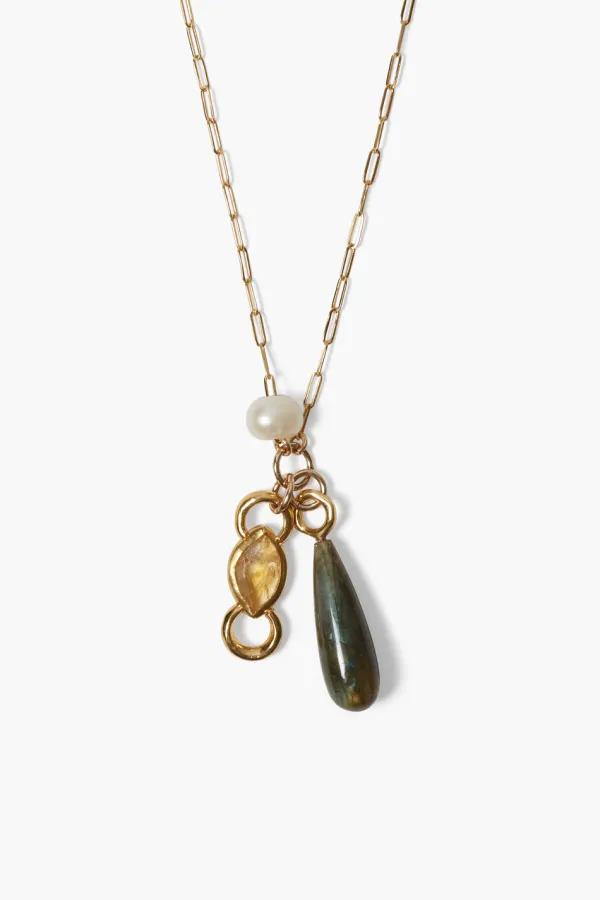 Chan Luu Necklaces^Castillo Charm Necklace Citrine Mix
