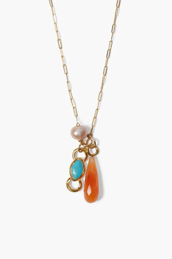 Chan Luu Necklaces^Castillo Charm Necklace Turquoise Mix