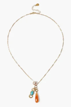 Chan Luu Necklaces^Castillo Charm Necklace Turquoise Mix