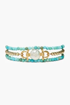 Chan Luu Bracelets^Cheval Naked Wrap Bracelet Turquoise