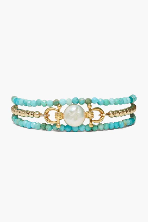 Chan Luu Bracelets^Cheval Naked Wrap Bracelet Turquoise