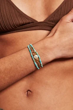 Chan Luu Bracelets^Cheval Naked Wrap Bracelet Turquoise