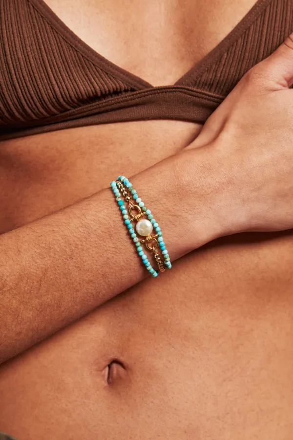 Chan Luu Bracelets^Cheval Naked Wrap Bracelet Turquoise