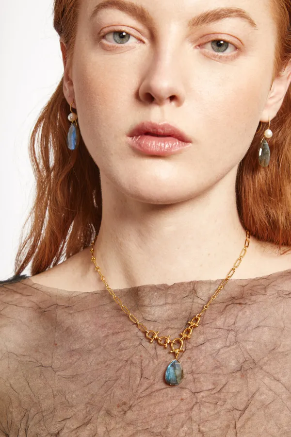Chan Luu Necklaces^Cheval Necklace Gold Labradorite