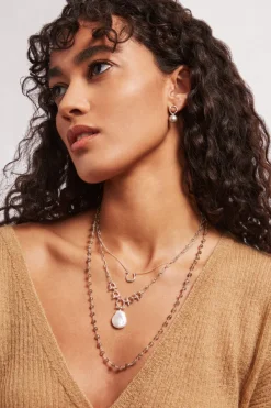 Chan Luu Necklaces^Cheval Necklace Silver White Pearl