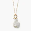 Chan Luu Necklaces^Cheval Pendant Necklace Gold White Pearl