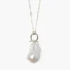 Chan Luu Necklaces^Cheval Pendant Necklace Silver White Pearl