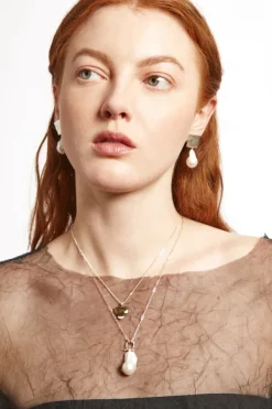 Chan Luu Necklaces^Cheval Pendant Necklace Silver White Pearl