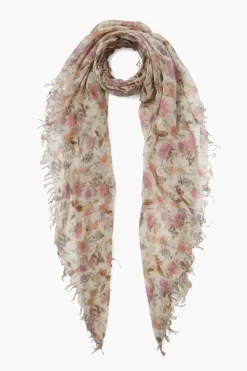 Chan Luu Scarves^Coconut Milk Floral Cashmere And Silk Scarf