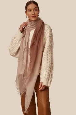 Chan Luu Scarves^Cognac Dip-Dyed Cashmere And Silk Scarf