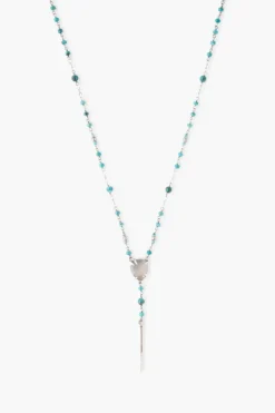 Chan Luu Necklaces^Compressed Turquoise Mix Y-Necklace