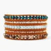 Chan Luu Bracelets^Compressed Turquoise Mix Wrap Bracelet