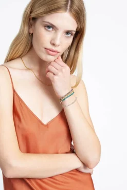 Chan Luu Bracelets^Compressed Turquoise Mix Naked Five Wrap Bracelet