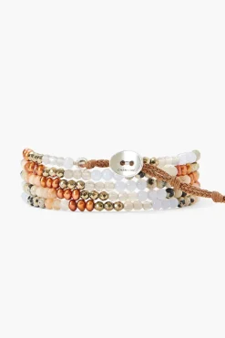 Chan Luu Bracelets^Copper Pearl Mix Gradient Naked Wrap Bracelet