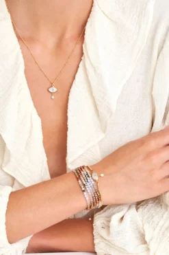 Chan Luu Bracelets^Copper Pearl Mix Gradient Naked Wrap Bracelet