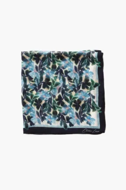 Chan Luu Bandanas^Crown Blue Floral Bandana