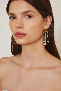 Chan Luu Earrings^Crystal And Gold Trinidad Earrings