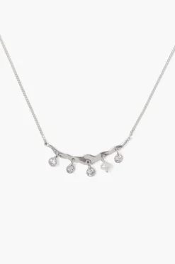 Chan Luu Necklaces^Crystal Crescent Necklace Silver