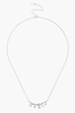 Chan Luu Necklaces^Crystal Crescent Necklace Silver