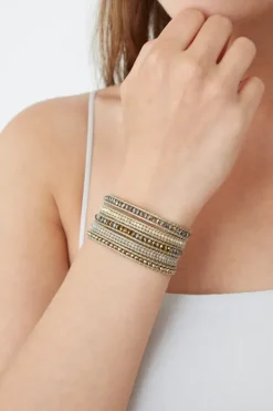 Chan Luu Bracelets^Crystal Dorado Mix Wrap Bracelet