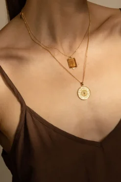Chan Luu Necklaces^Custom Diamond Zodiac Coin Necklace Yellow Gold