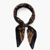 Chan Luu Bandanas^Daisy Floral Print Bandana Black