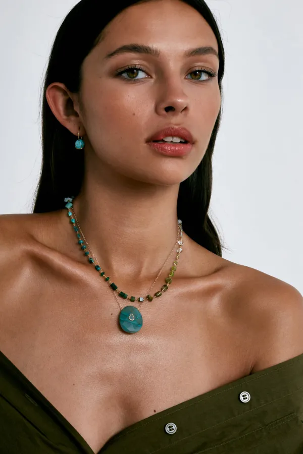Chan Luu Necklaces^Daphne Beaded Necklace Turquoise Mix