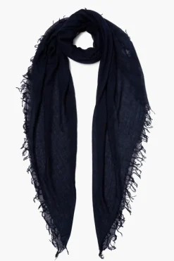 Chan Luu Scarves^Dark Sapphire Cashmere And Silk Scarf