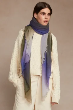 Chan Luu Scarves^Dazzling Blue Ombre Cashmere Scarf