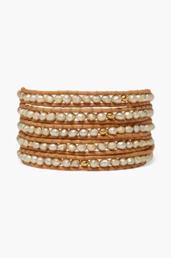 Chan Luu Bracelets^Denali Wrap Bracelet Champagne Pearl Mix
