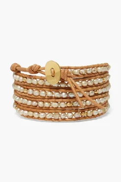 Chan Luu Bracelets^Denali Wrap Bracelet Champagne Pearl Mix