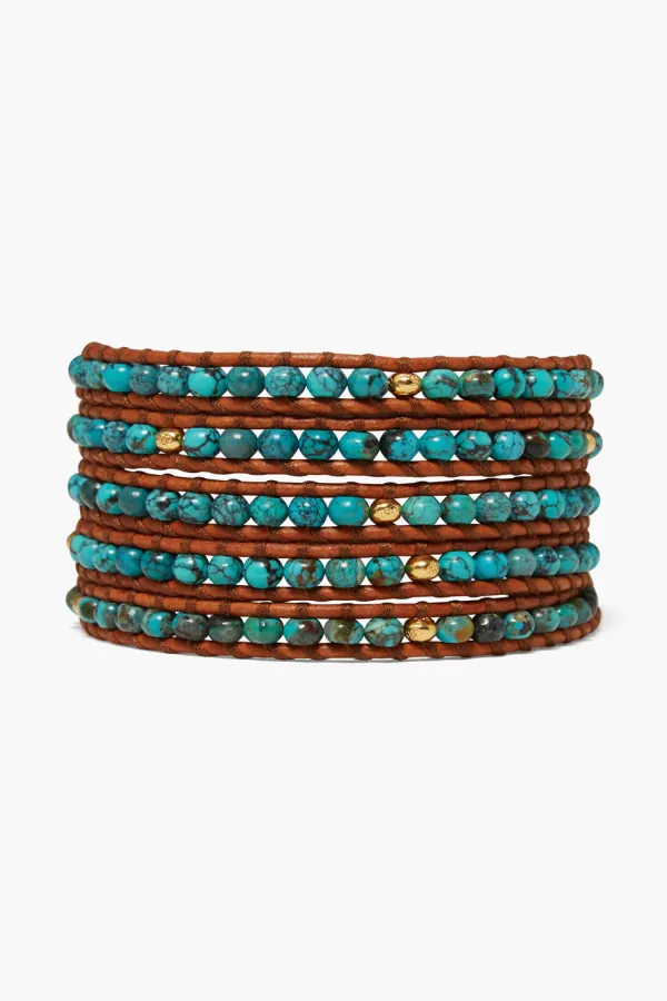 Chan Luu Bracelets^Denali Wrap Bracelet Turquoise