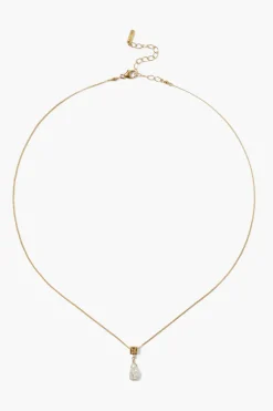 Chan Luu Necklaces^Dewdrop Diamond Necklace White Pearl