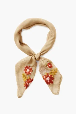 Chan Luu Bandanas^Doeskin Embroidered Floral Bandana